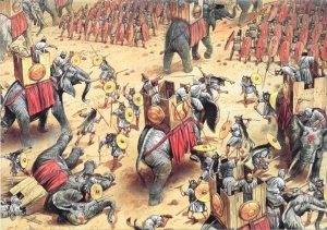 Elefantes de guerra.